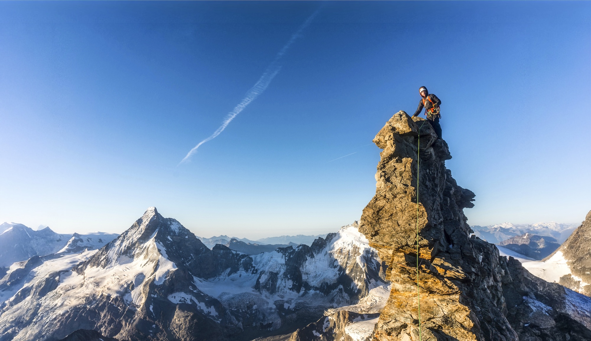 Rugged mountain cliff landscape